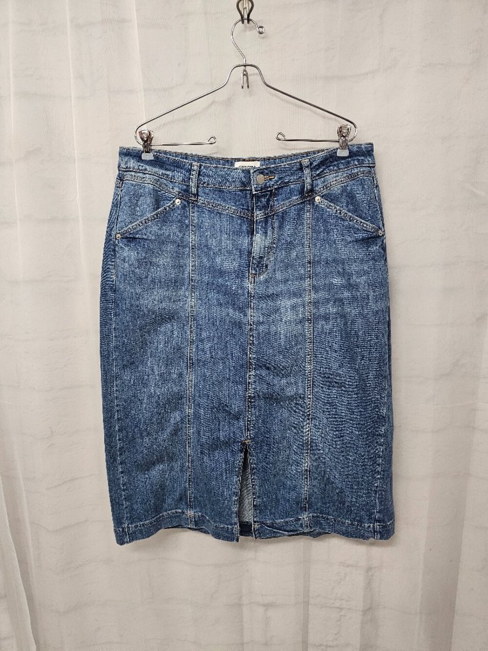 Sonoma Skirt Denim Blue Casual Grunge Festival Boho 18W